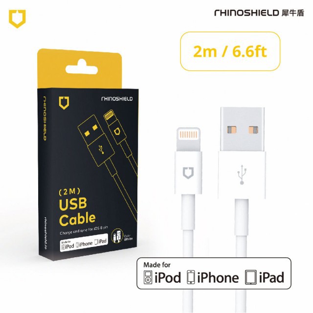 RhinoShield犀牛盾 Apple原廠MFi認證 Lightning to USB Cable傳輸充電線