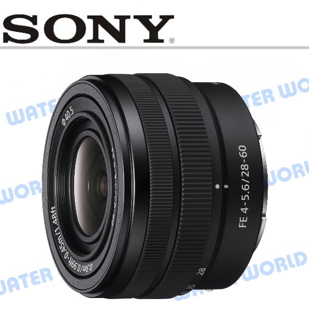【中壢NOVA-水世界】SONY FE 28-60mm 全片幅 標準變焦鏡頭 F4-5.6 SEL2860 公司貨