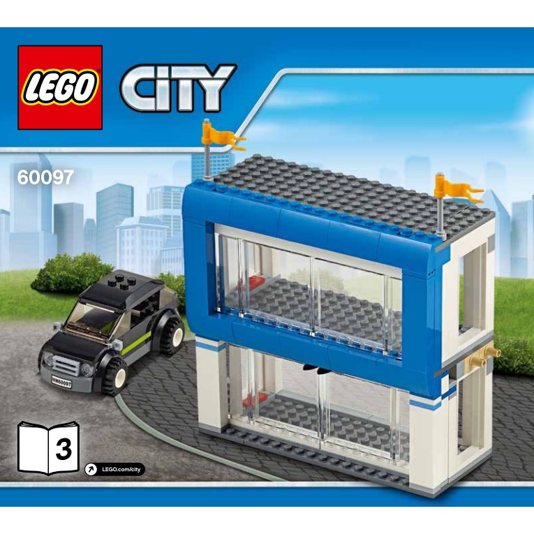 【台中翔智積木】LEGO 樂高 城市系列 60097 3號說明書 3 4號包