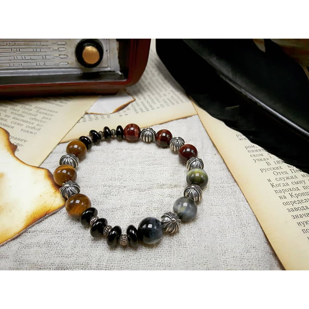 午夜花豹 Mnld 三國系列張遼文遠膽義思慮慎密智慧剛性守護陽光決斷925純銀手工手鍊歡迎訂製 蝦皮購物