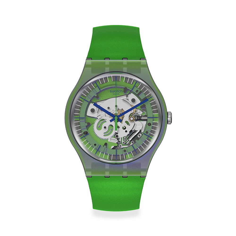 【SWATCH】New Gent 原創 手錶 SHIMMER GREEN 微光 綠色(41mm) 瑞士錶 SUOM117