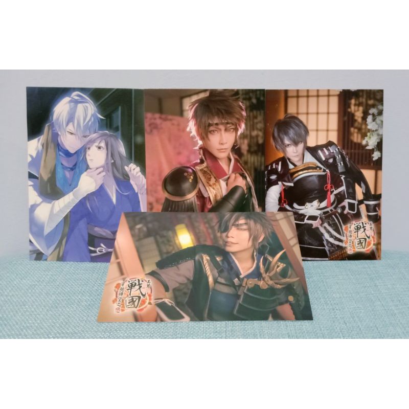 美男戰國イケメン戦国 明信片明智光秀真田幸村織田信長伊達政宗cosplay 流stayxxxx 泣花冥 蝦皮購物