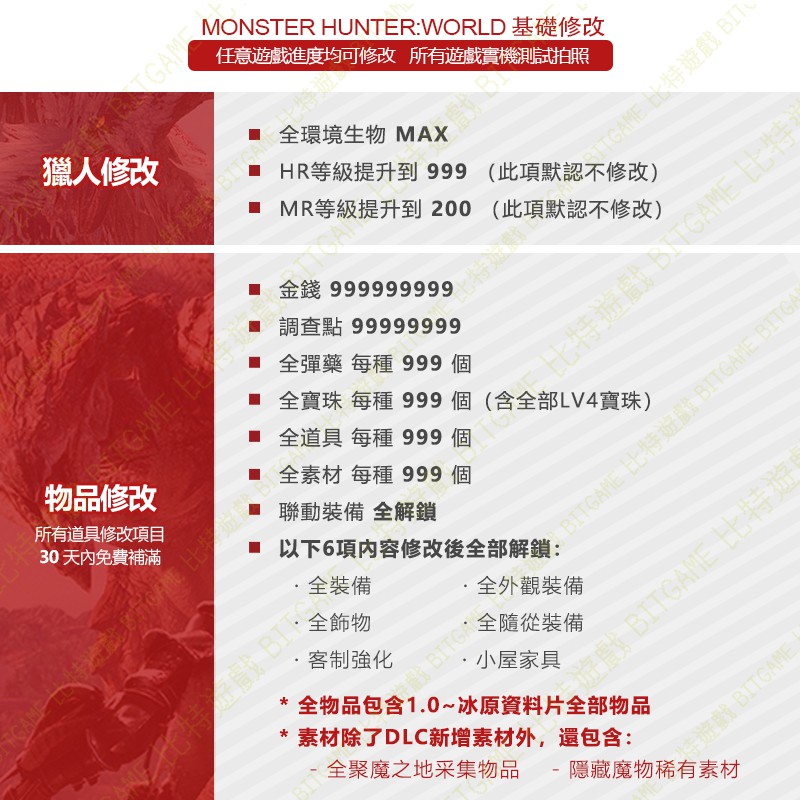 Ps4 魔物獵人冰原v15 11 黑龍煌黑雙刃 專業存檔修改金手指cyber Save Wizard 蝦皮購物