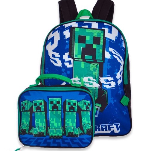 預購🚀美國正貨🚀美國專櫃 Minecraft 麥塊 兒童書包 餐袋 便當袋 後背包 書包 兒童 小學