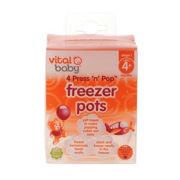 Vital Baby副食品冷凍儲存保鮮盒-3oz(約90ml)4入裝