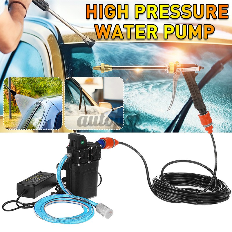 新品促銷 120W 12V 160PSI 10L / MIN 1MPA高壓自動隔膜自動噴灌水泵