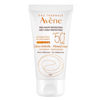 AVENE 雅漾防曬超高保護礦物霜 SPF50+ PA++++ 50ml + 隨機贈送面部韓國k美容護膚防曬霜