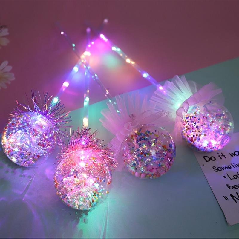 發光波波球 魔法棒 星空球 新奇特玩具 爆款兒童玩具 LED燈光氣球/波波球/婚宴氣球/發光球/聖誕派對浪漫發光透明氣球