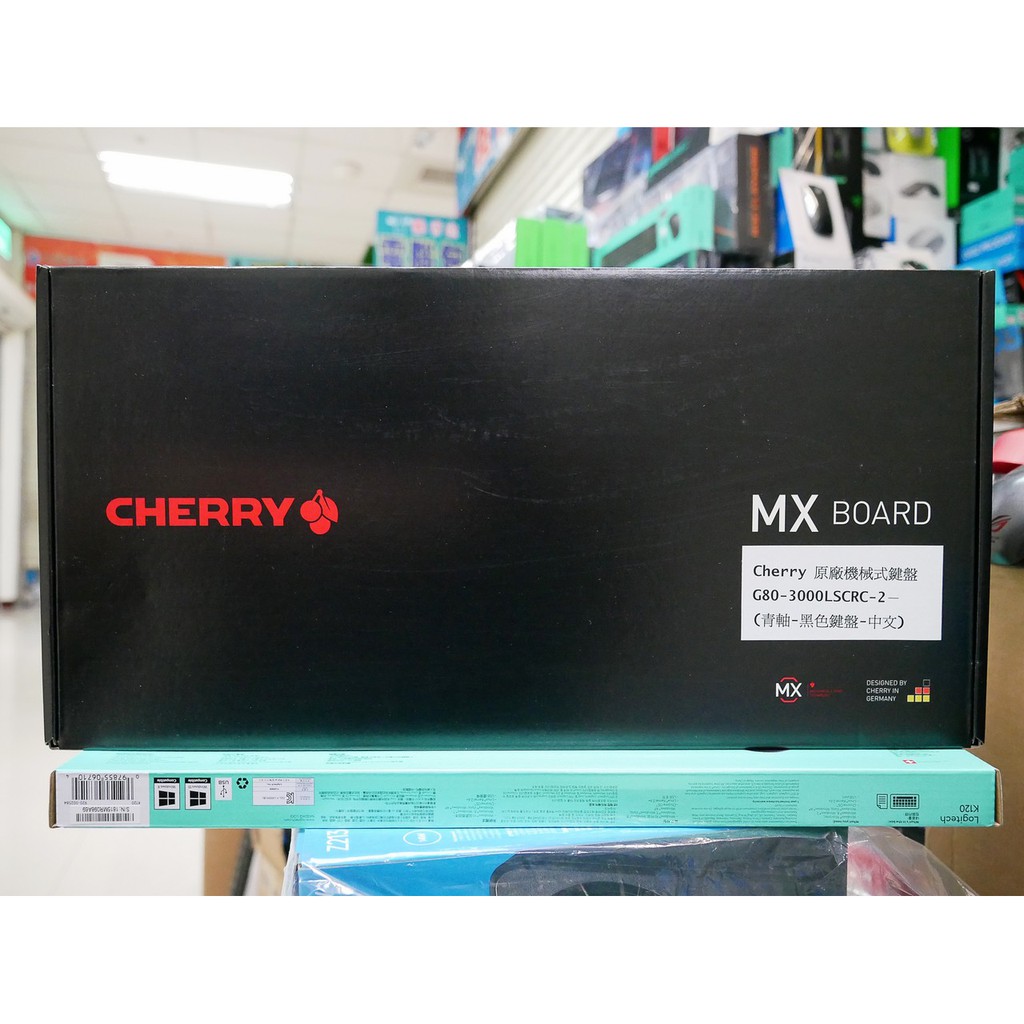 #本店吳銘 - 德國工藝 Cherry 原廠機械式鍵盤 MX Board G80-3000 青軸 黑色 USB 中文注音