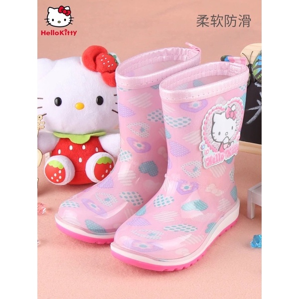 正品 kitty兒童雨鞋 雨靴 防水輕便防滑 時尚雨鞋