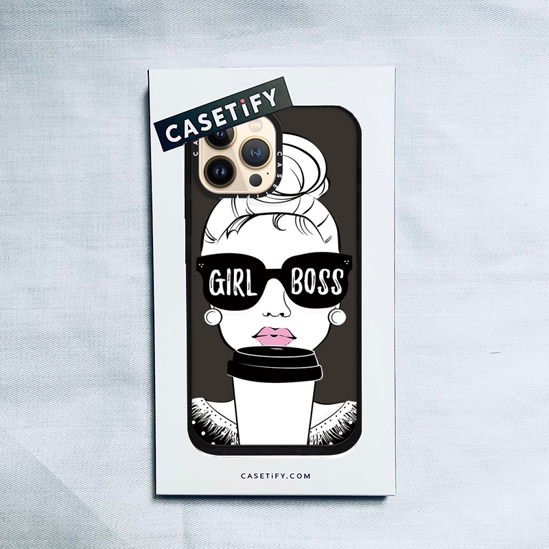 Casetify X GIRL BOSS 黑色手機殼 IPhone 14 13 12 11 Pro MAX Mini X