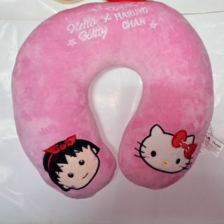 ❤全新特價❤Hello kitty × 櫻桃小丸子 U型頸枕 抱枕 午安枕 靠枕 護頸枕 全新