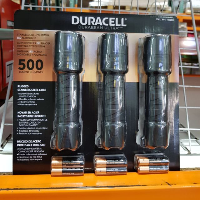 [yuuhqu] Duracell 金頂 500流明LED手電筒_#1900530 ( 1入)