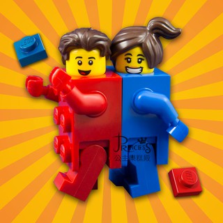 公主樂糕殿 LEGO 18代人偶包 六十周年 71021 人偶包 紅磚男孩+藍磚女孩 磚男磚女 2隻人偶