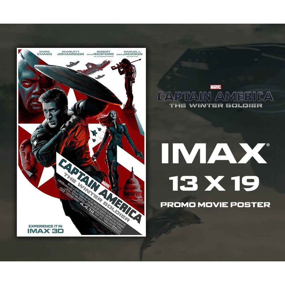 Captain America: The Winter Soldier 美國隊長2：酷寒戰士 IMAX 獨家宣傳小海報