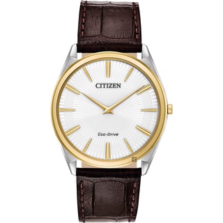 ∣聊聊可議∣CITIZEN 星辰 Eco-Drive 光動能紳士薄型手錶-金圈x咖啡/38mm AR3074-03A