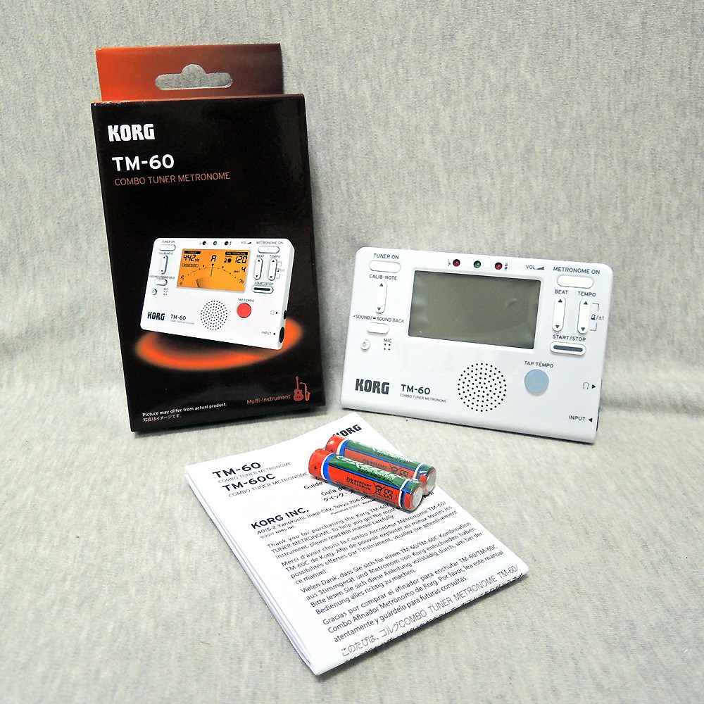 現貨 KORG TM-60 二合一 調音器 節拍器 黑色/白色 (TM-50 升級版) 台灣公司貨  台灣公司貨