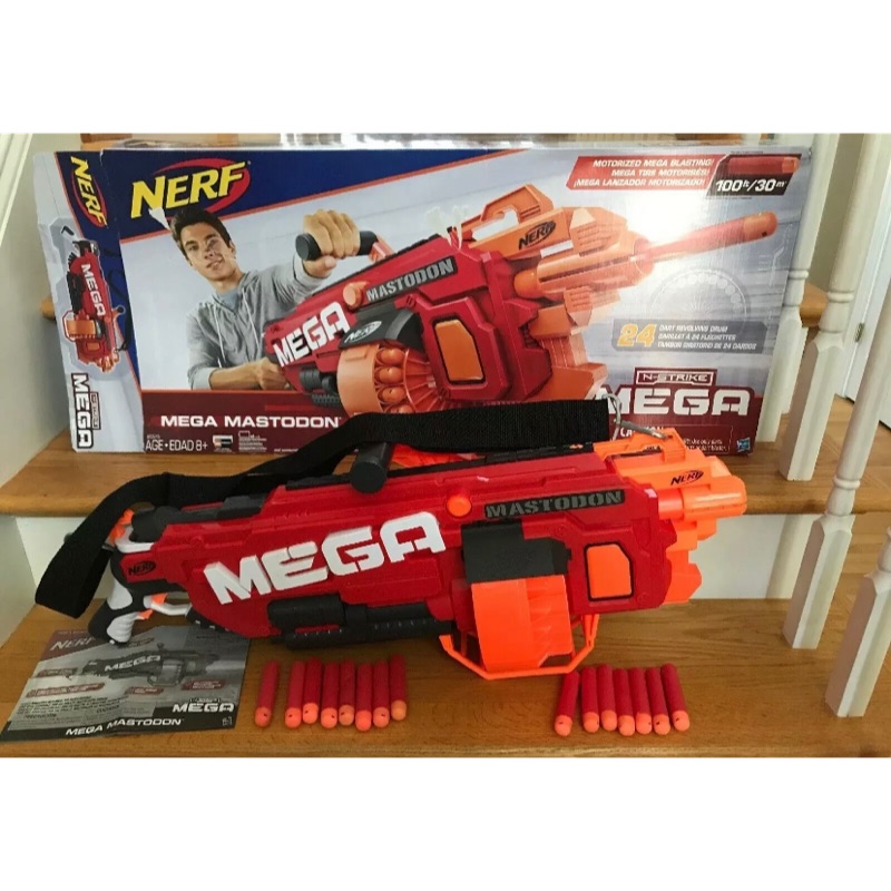 【NERF熊】 N-Strike Mega Mega Mastodon 橙機 巨彈系列 戰場主導者 絕版品 二手良品