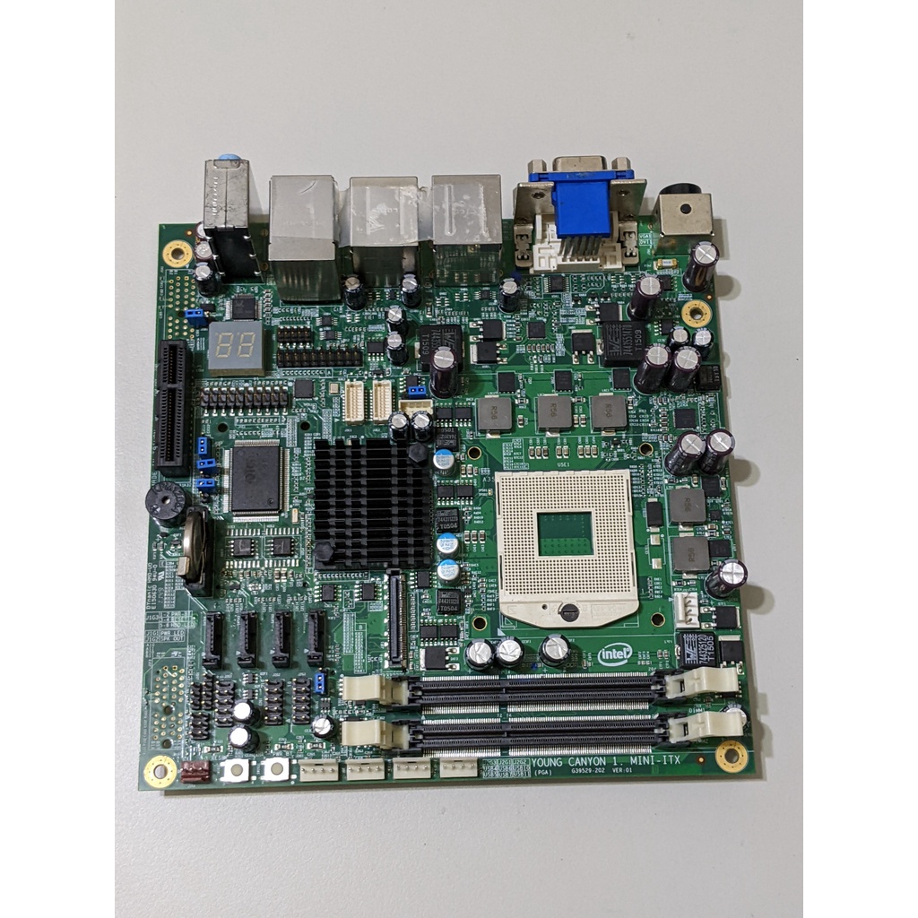 Intel QM77 主機板 mini-itx 故障品 工業主機板 itx pga988