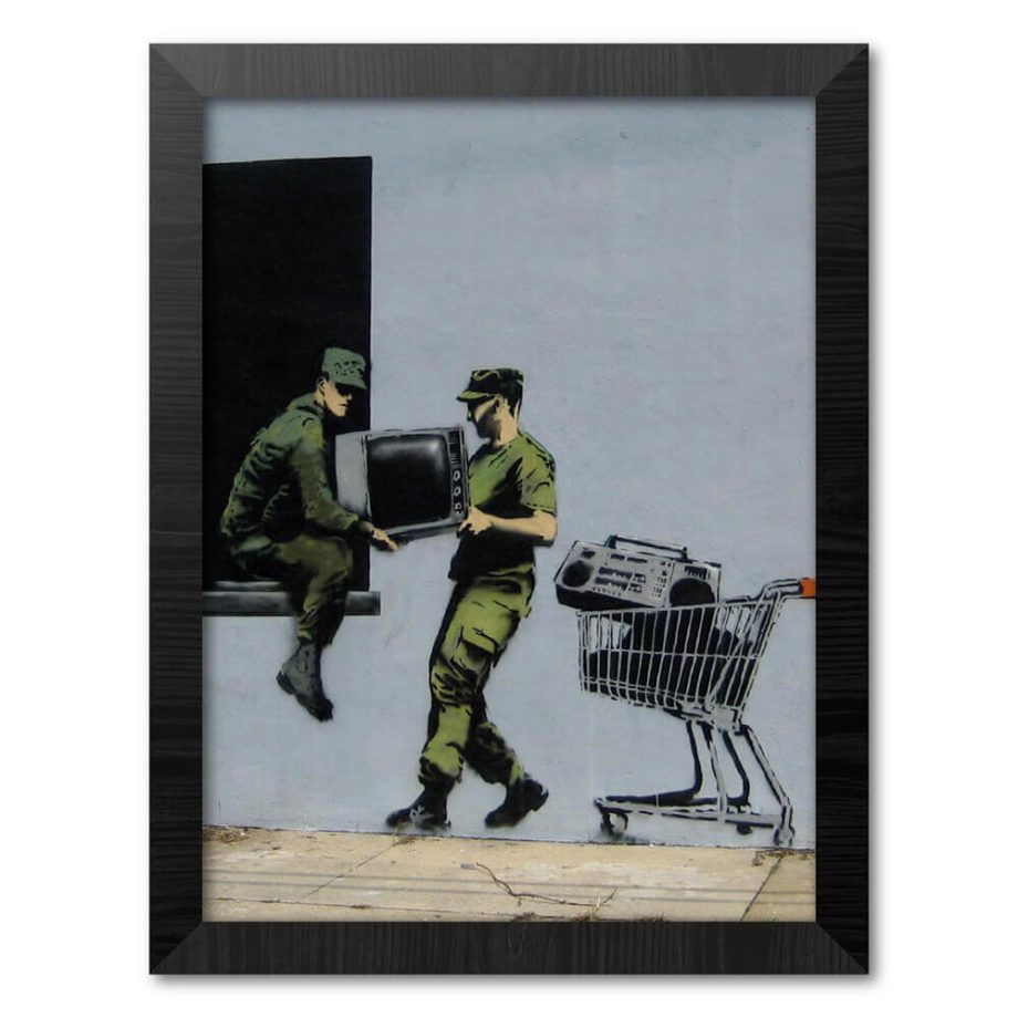 【班克西】Banksy LOOTERS MASTERS 含框複製畫