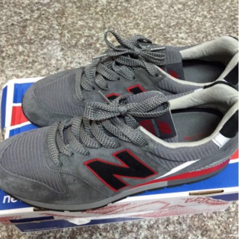 NEW BALANCE 996 M996BSN ENCAP吸震大底 麂皮X尼龍 3M反光 美國製 黑灰紅配色US10.5