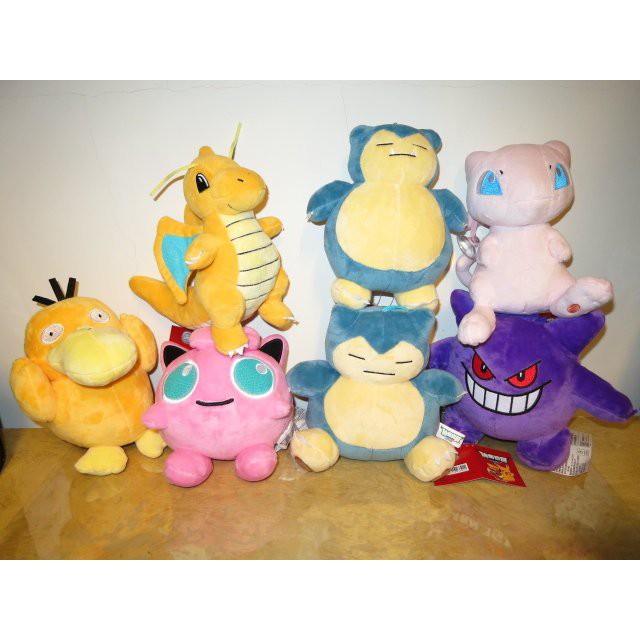 6吋正版寶可夢 卡比獸~皮卡丘~雷丘~小火龍~皮丘~夢幻~時拉比~耿鬼~快龍~乘龍~波克比~妙蛙種子~胖丁[可愛娃娃]]