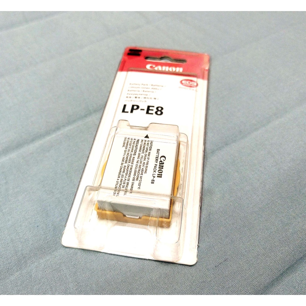 全新CANON 原廠LP-E8充電式鋰電池(原廠包裝)
