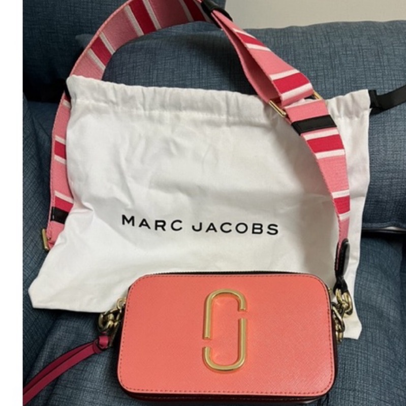 二手Marc Jacobs 相機包 珊瑚粉