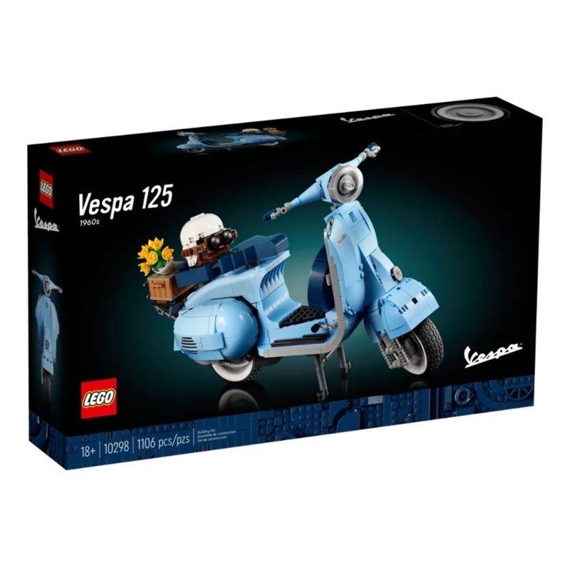 ［正品保證］LEGO Vespa 125 偉士牌 10298 全新未拆 現貨 （小盒損）