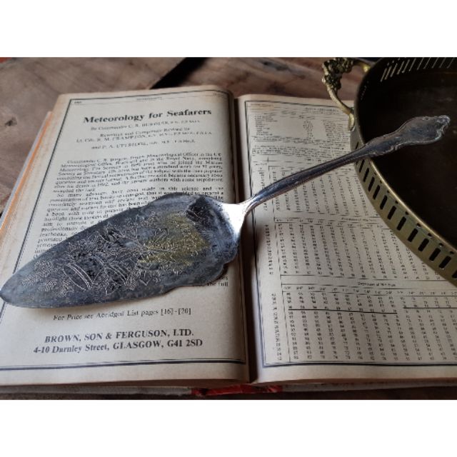 【Sold】international silverplate 古董鍍銀蛋糕鏟 antique 收藏 歐洲古道具