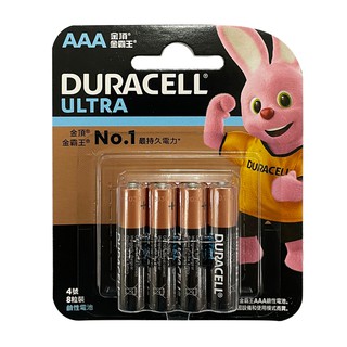 【DURACELL 金頂】 超能量鹼性電池 4號AAA 8入裝(台灣總代理)