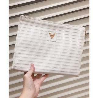 WUNI Vintage- 特價🉐️Mario Valentino 義大利製 白色古董手拿包/化妝包