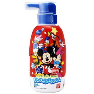 BANDAI 迪士尼 米奇家族 兒童洗髮精 清新綠葉香 300ml 日本製