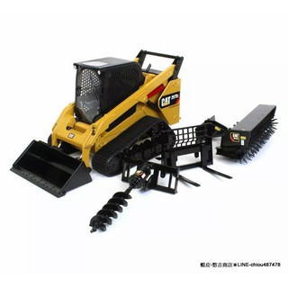 《憨吉商店》DM•CAT 297D2鏟裝機•山貓•含4配件•工程模型1:16•紙盒裝•85603•