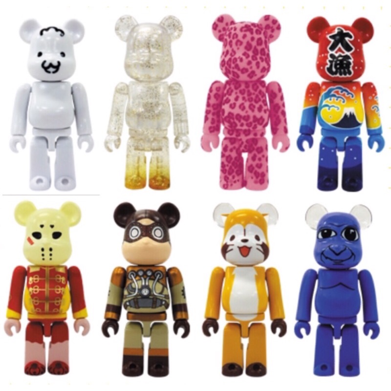 BEARBRICK BE@RBRICK SERIES 30代 庫柏力克熊 100% 國旗 果凍 SF 青鬼 小浣熊