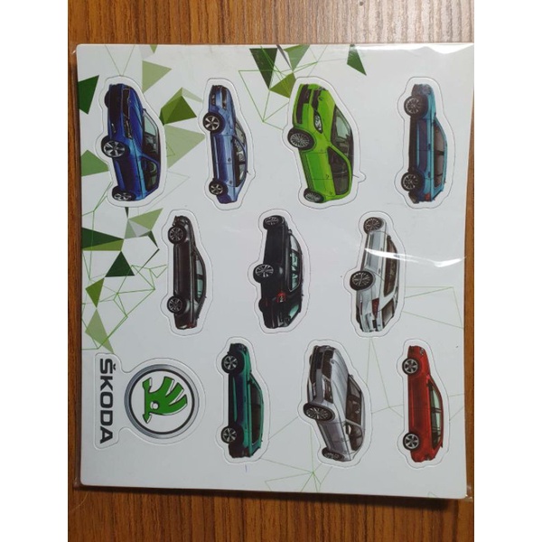 Skoda汽車磁鐵/內容含10款車型及Skoda logo