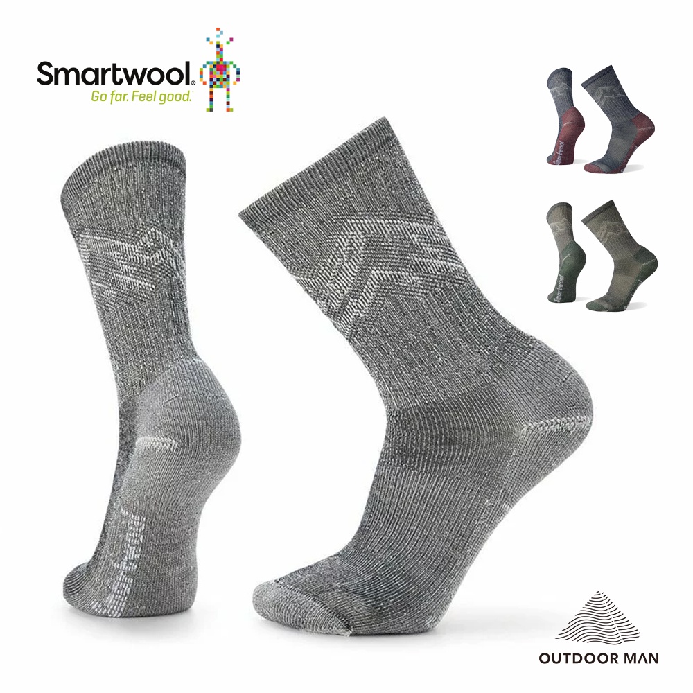 [SmartWool] 男款 全輕量減震徒步印花中長襪 美麗諾羊毛登山襪 健行襪 厚襪 抗臭 (SW001644)