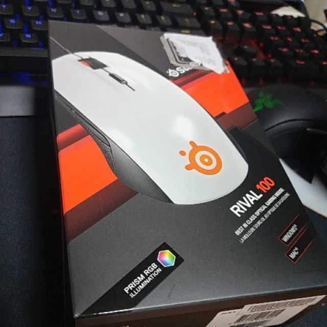 Steelseries RIVAL 100 幻彩滑鼠 送steelseries滑鼠墊