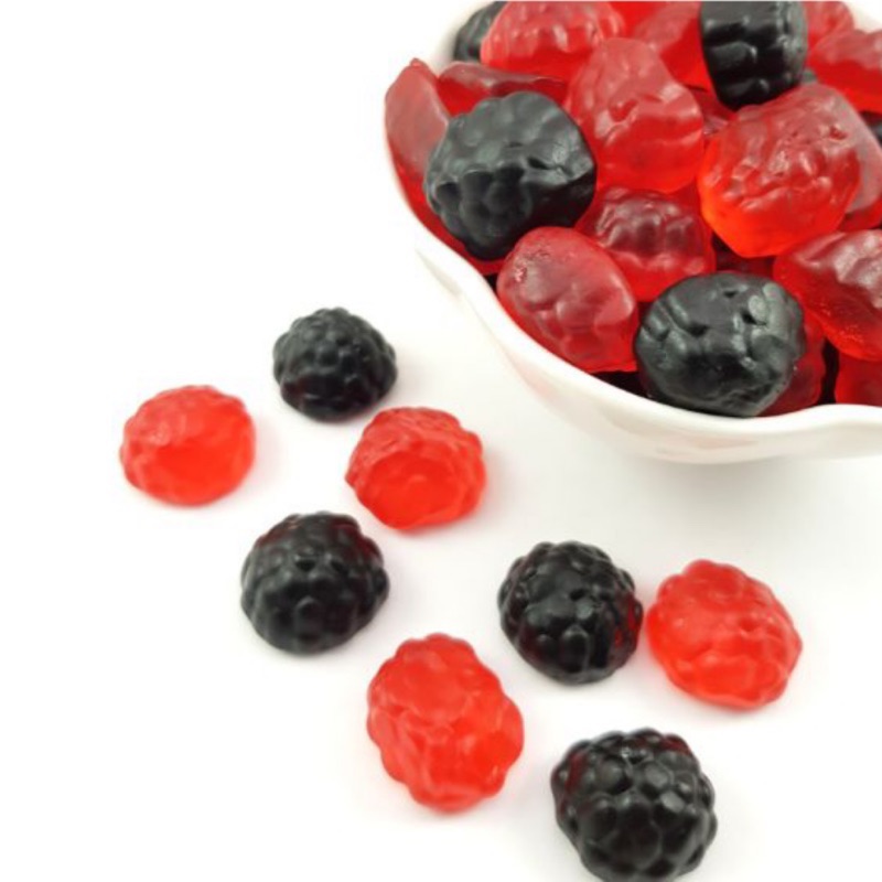 嘗甜頭 附發票 黑紅莓覆盆子軟糖 200公克 黑紅莓 水果軟糖 造型軟糖 果汁軟糖 捷克進口 軟糖