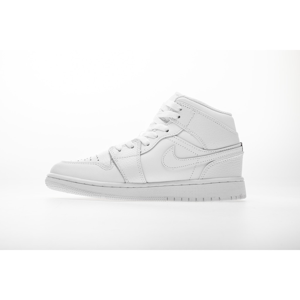 nike air jordan 1 mid triple white