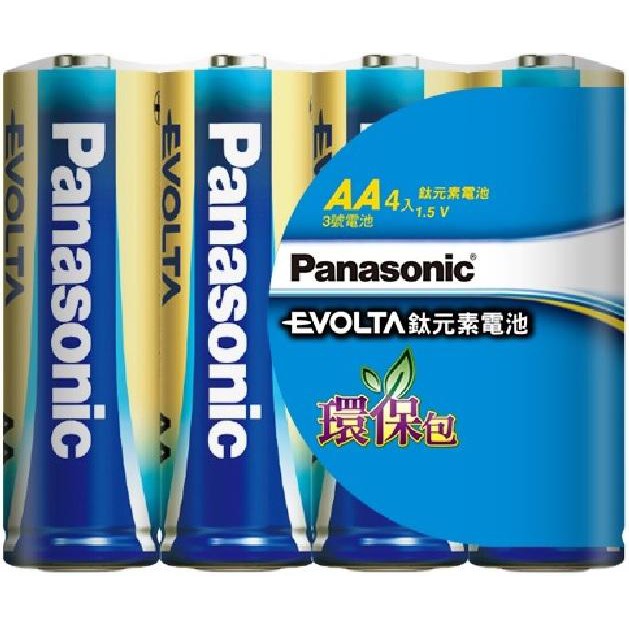 Panasonic 國際牌 Evolta 鈦元素電池 3號 (4入) 電池 鈦元素 AA 3號電池 電池 環保包裝