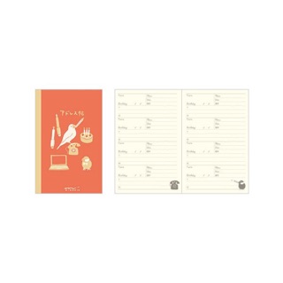 Midori手帳用筆記本-通訊錄-日本文具手帳(迷你)小鳥