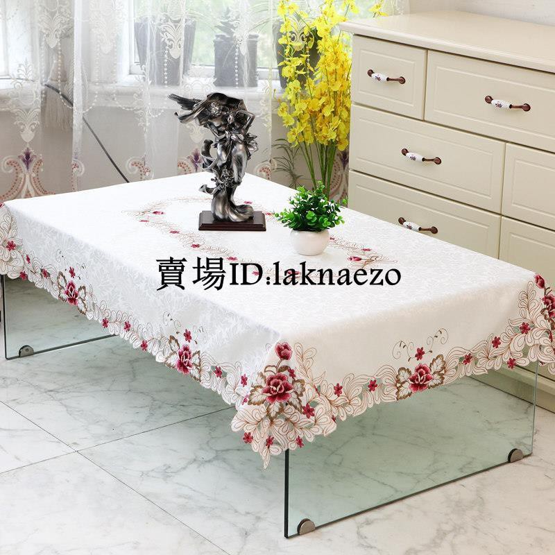 現貨供應 米白現代桌布布藝歐式餐桌布美式茶幾布ins風奢華家用小臺布桌墊 快速出貨 拉卡娜酒居 蝦皮購物