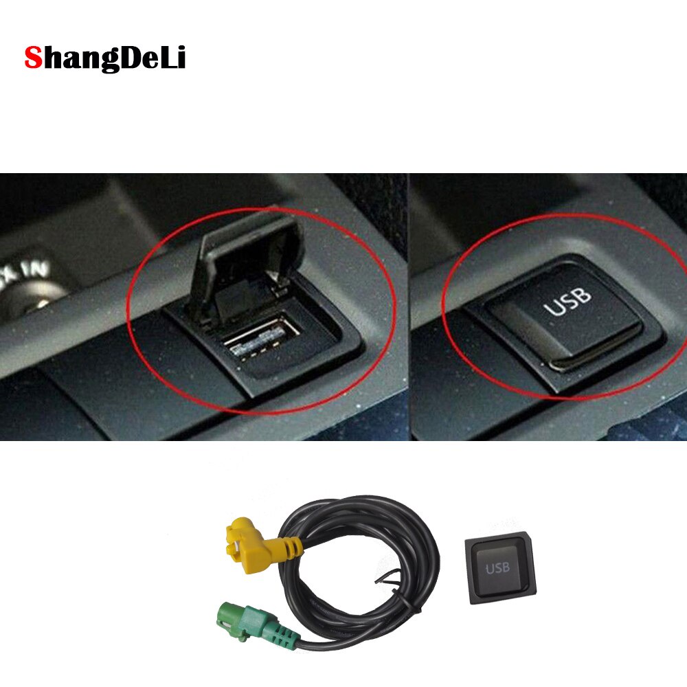 Car USB AUX switch harness audio adapter RCD510 RNS315 for V