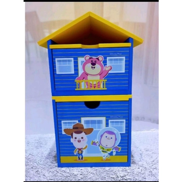 ✨迪士尼✨三麗鷗✨積木房屋木頭櫃（KT，小熊維尼，美樂蒂，米奇米妮，玩具總動員）
