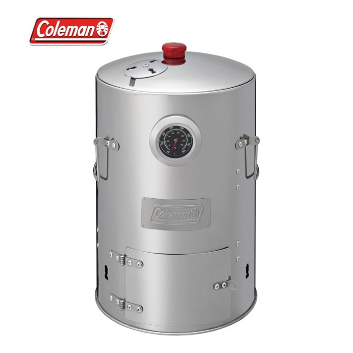 【大山野營-露營趣】Coleman CM-26791 不鏽鋼煙燻桶II 料理桶 煙燻桶 烤箱 桶仔雞 設計 炊具