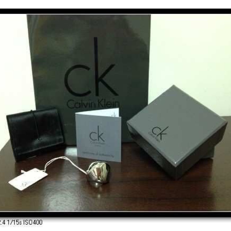 Calvin Klein CK 戒指 316L不鏽鋼材質戒指/尺寸7號/ 全新 現貨