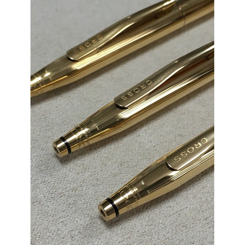 絕版逸品 Cross Century 高仕經典世紀系列18k包金原子筆 2802 0 7mm自動鉛筆 280305 蝦皮購物