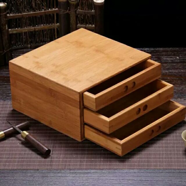 普洱茶 茶具 茶盤 分茶盤 儲存盒 茶倉 孟宗竹製 三層