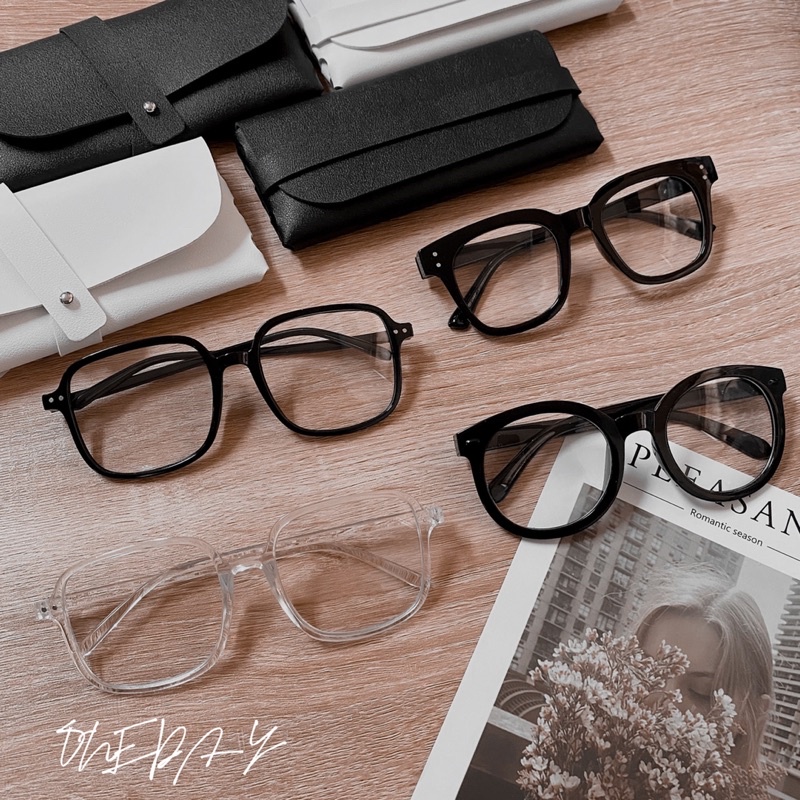 ONEDAY 黑框眼鏡 素顏神器 小臉神器 眼鏡 透明眼鏡 護目鏡 拍攝道具